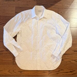 Dries Van Noten White Quilted Shirt